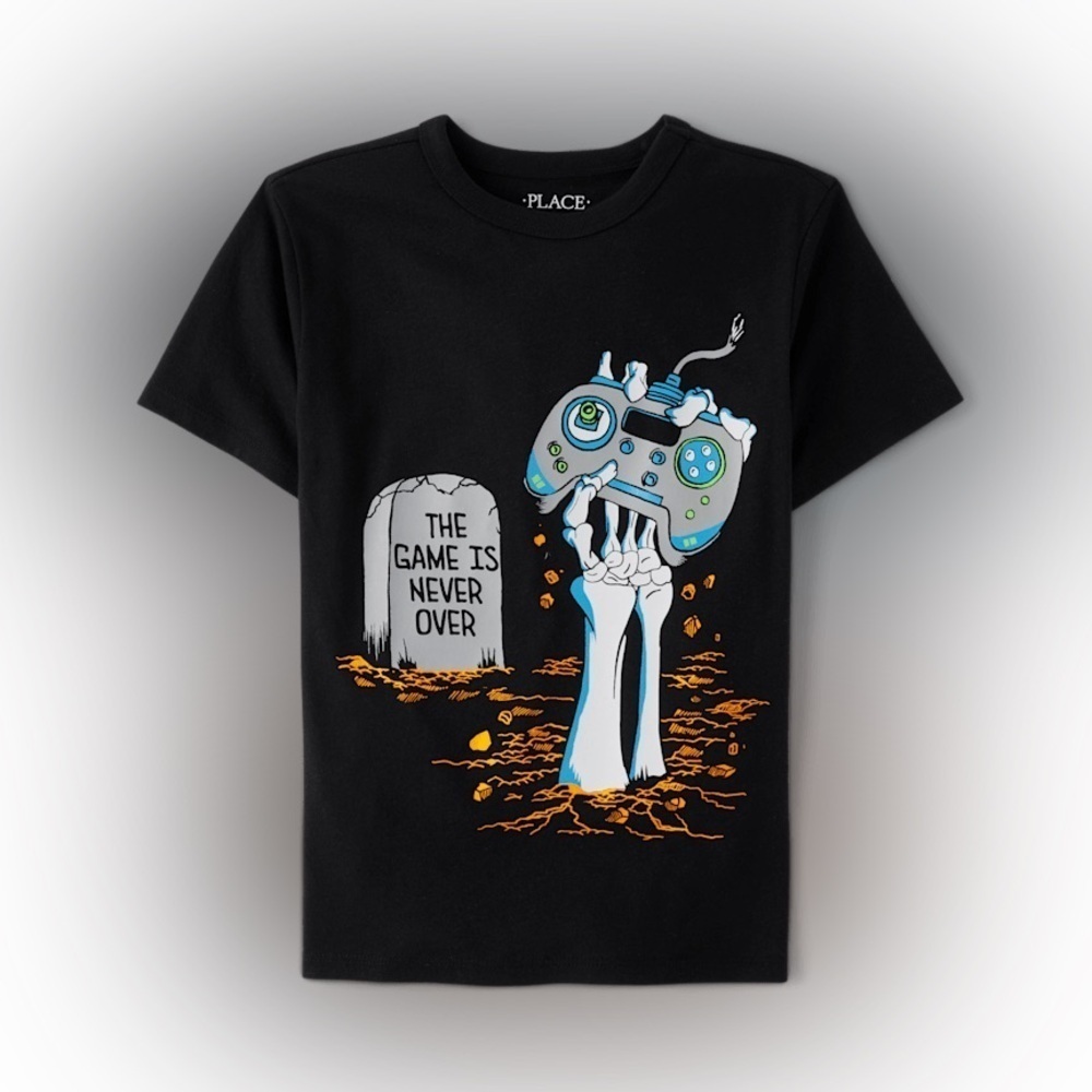 The Children’s Place
Boys Skeleton Gamer Graphic Tee - Black